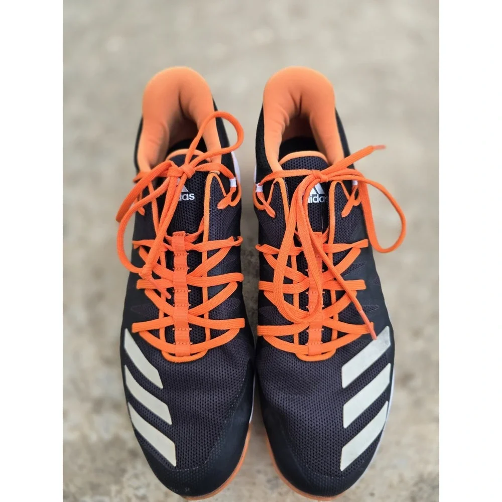 Adidas Men's Size 10 Black Orange White Mens Running Shoes Model G27686 Athetic